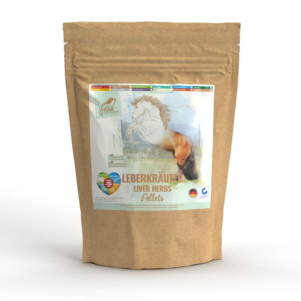 Natural Feed LEBERKRÄUTER Pellets für Pferde Entgiftungshelfer für die Leber