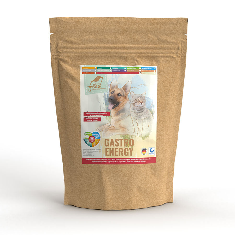 Gastro Energy - Hund&Katze zur gezielten Unterstützung des Elektrolyt- und Wasserhaushalts.